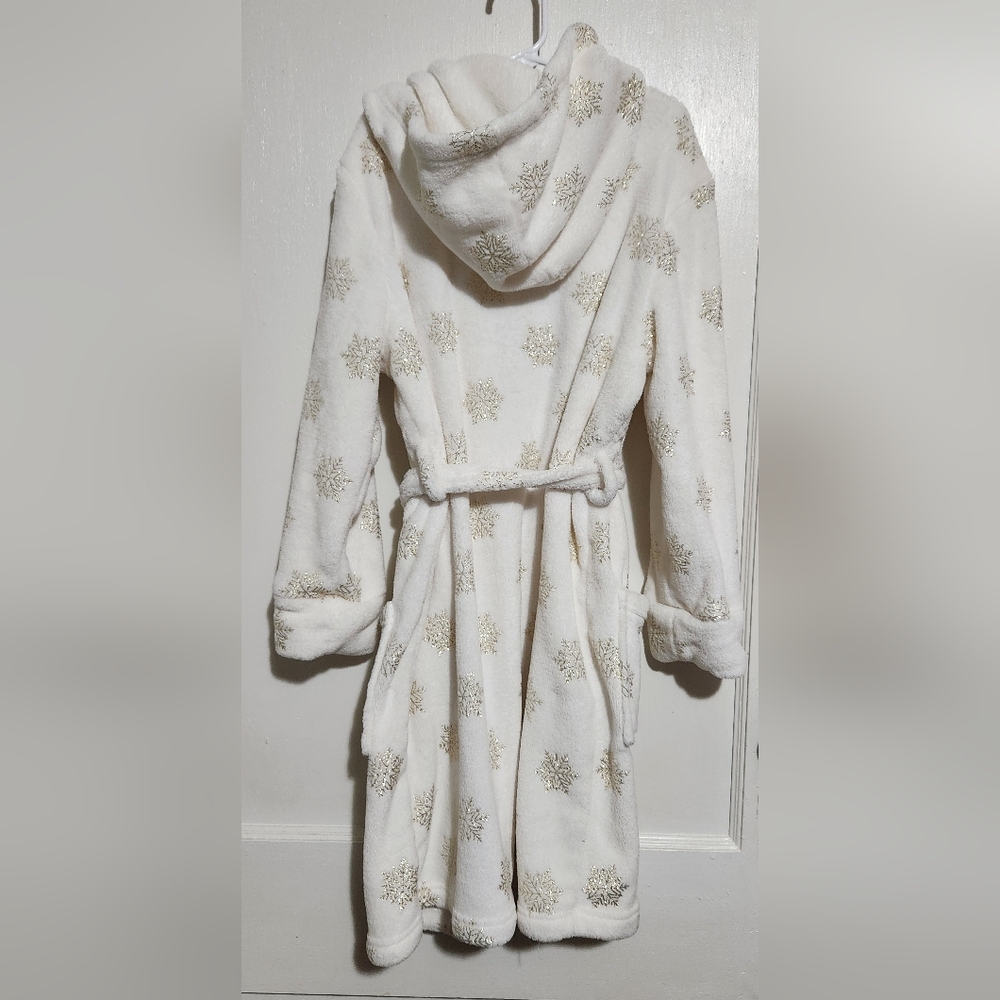 Kids Size Medium 8-10 Gold Snowflake DIP Brand Robe - Picture 8 of 8